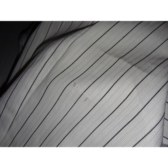 Lane Bryant The Bryant Blazer Size 18 One Button White Pinstripe Notch Lapel - Picture 8 of 10